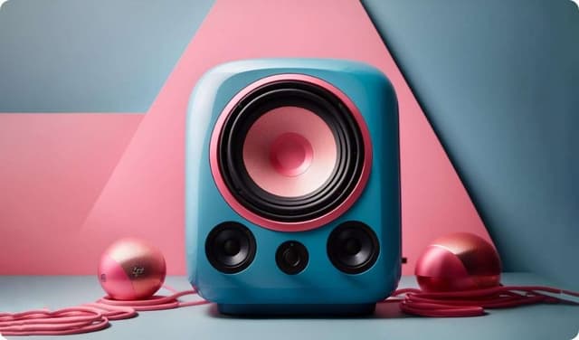 Modern stylish female speaker