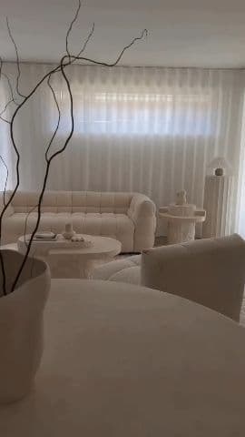 Modern Tufted Cream Sofa – Plush Minimalist Collection (2022 Design)