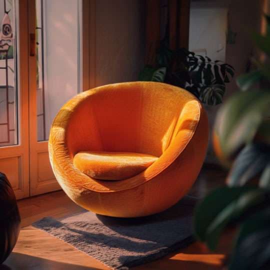 Orange couch